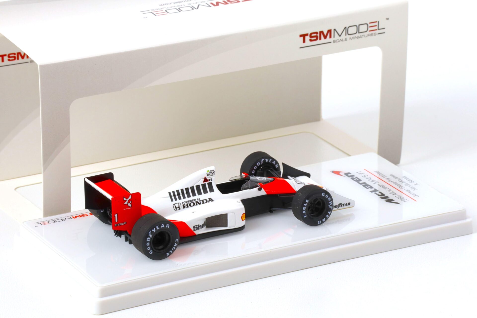 1:43 TSM 1989 McLaren MP4/5 German Grand Prix GP #1 Winner A.Senna