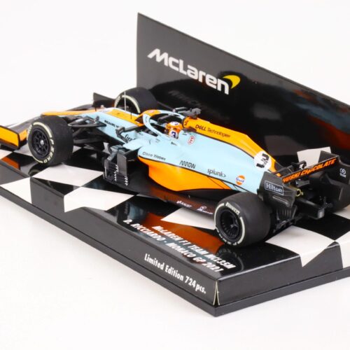 1:43 Minichamps McLAREN F1 Team MCL35M D.Ricciardo Monaco GP 2021