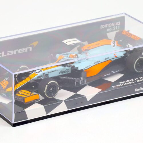 1:43 Minichamps McLAREN F1 Team MCL35M D.Ricciardo Monaco GP 2021