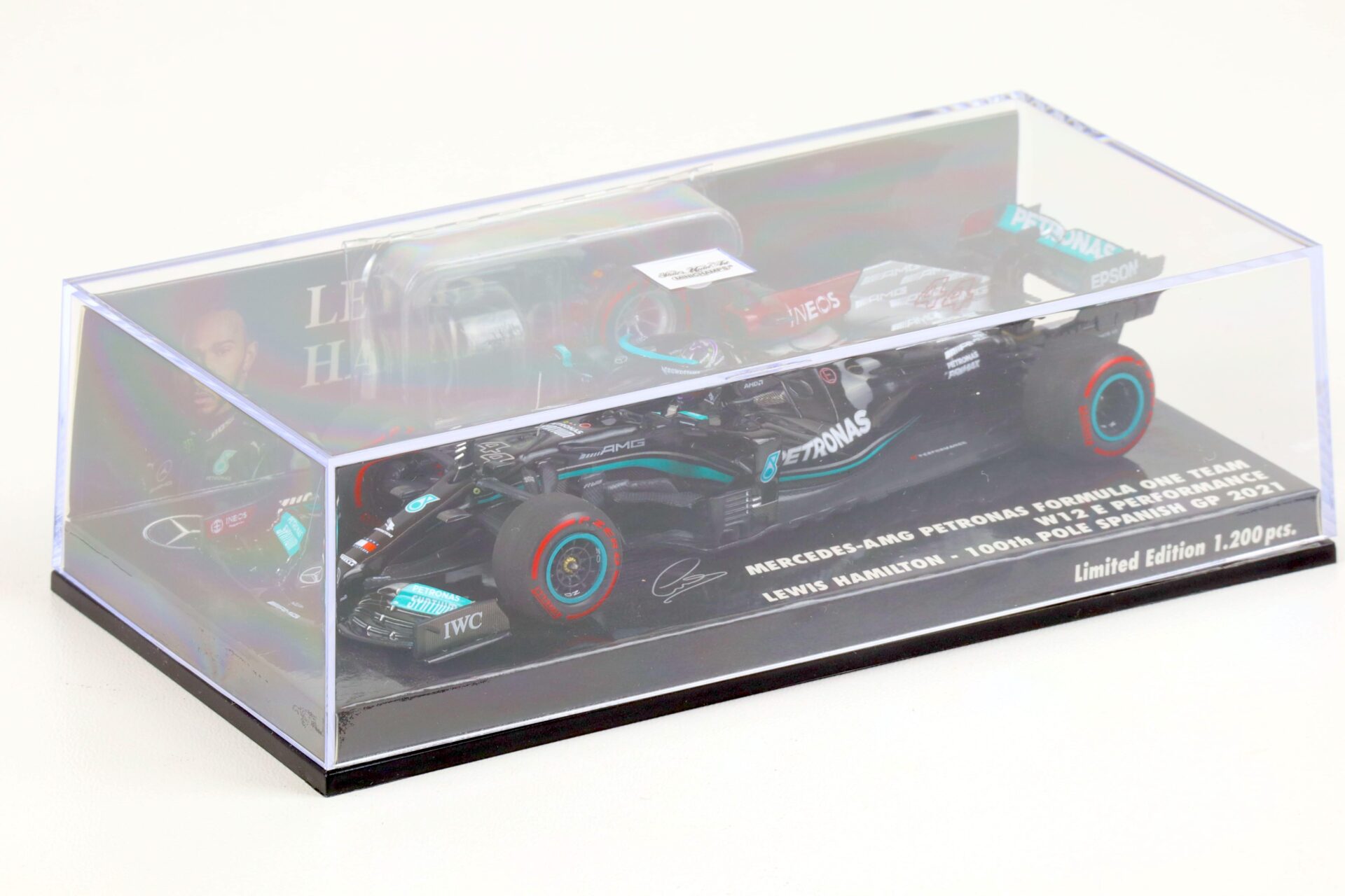 1:43 Minichamps Mercedes-AMG Petronas F1 Team W12 E Hamilton 100th Pole 2021