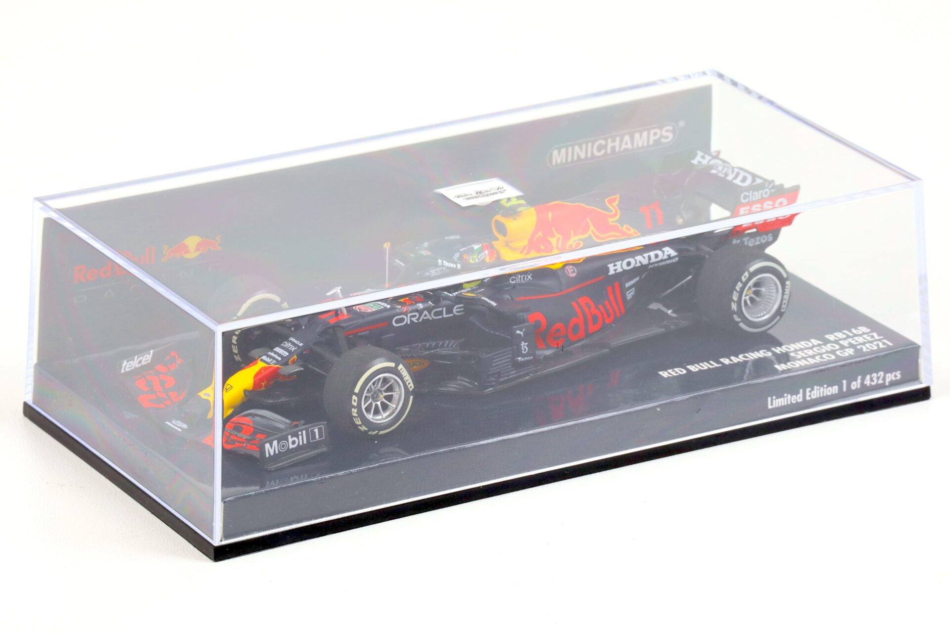 1:43 Minichamps RED BULL Racing F1 Honda RB16B Sergio Perez Monaco GP 2021
