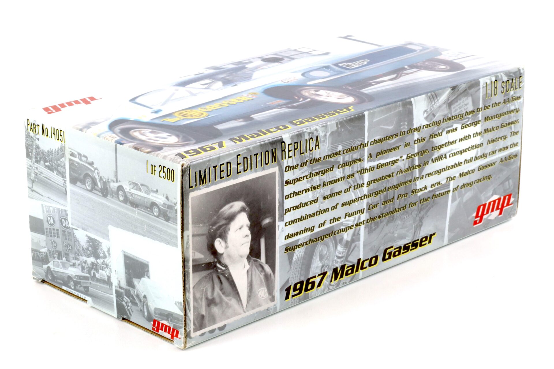 1:18 GMP 1967 Ford Mustang Ohio GeorgeÂ´s Malco Gasser blue D00014051