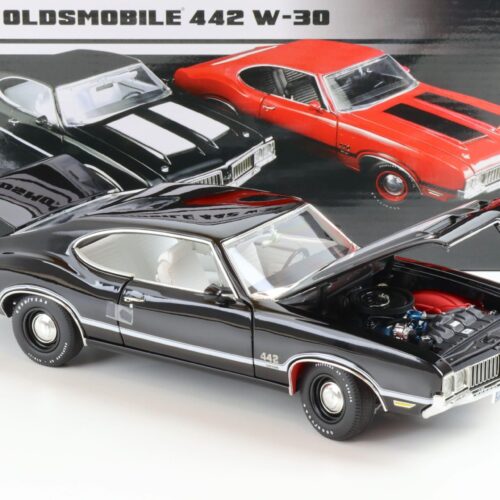 1:18 ACME 1970 Oldsmobile 442 W-30 Coupe black/ white