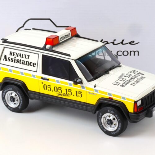 1:18 OTTO mobile OT939 Jeep Cherokee Renault Assistance white/ yellow 1989 - Image 2
