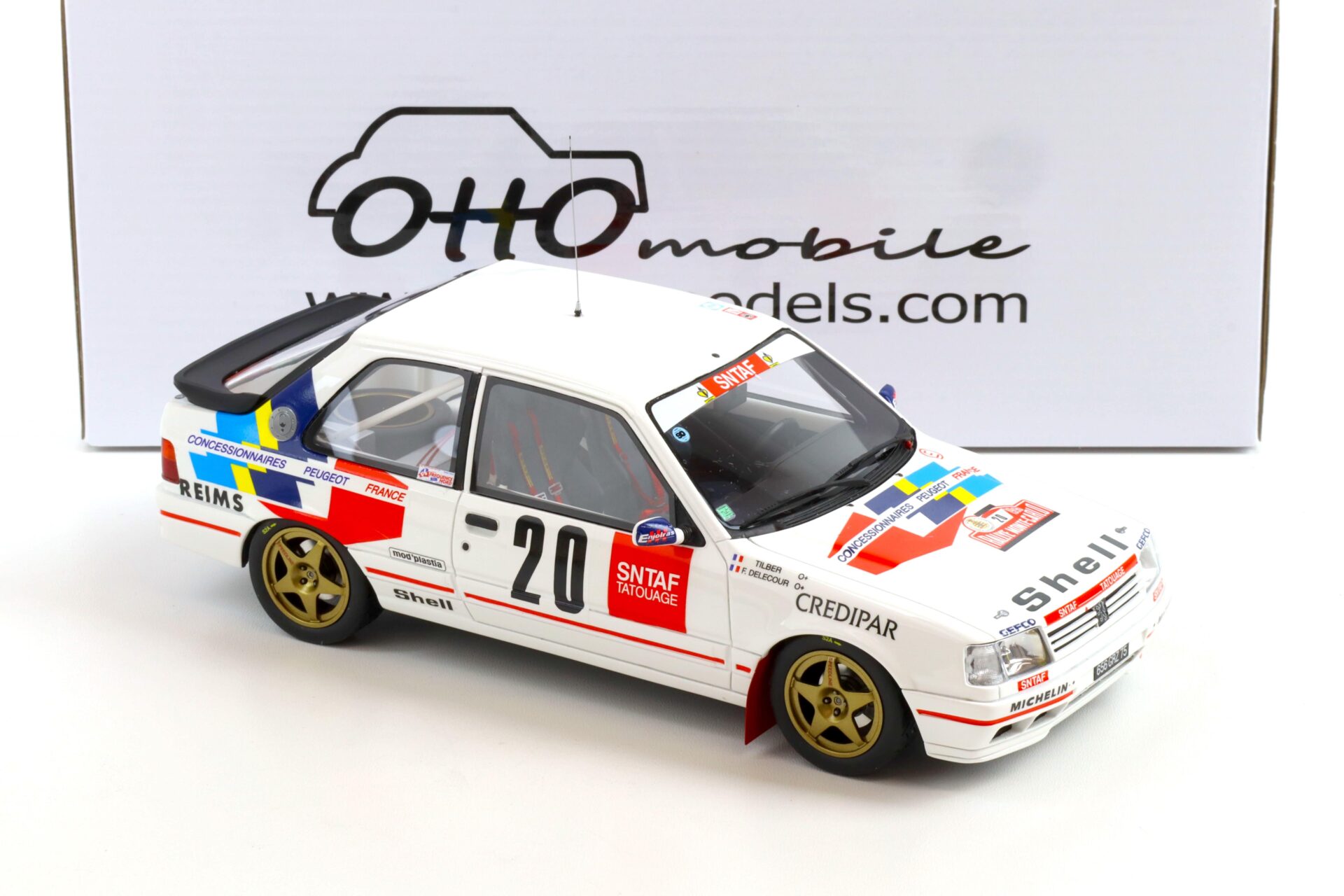 1:18 OTTO mobile OT943 Peugeot 309 GR A Rallye Monte Carlo 1990 Delecour #20