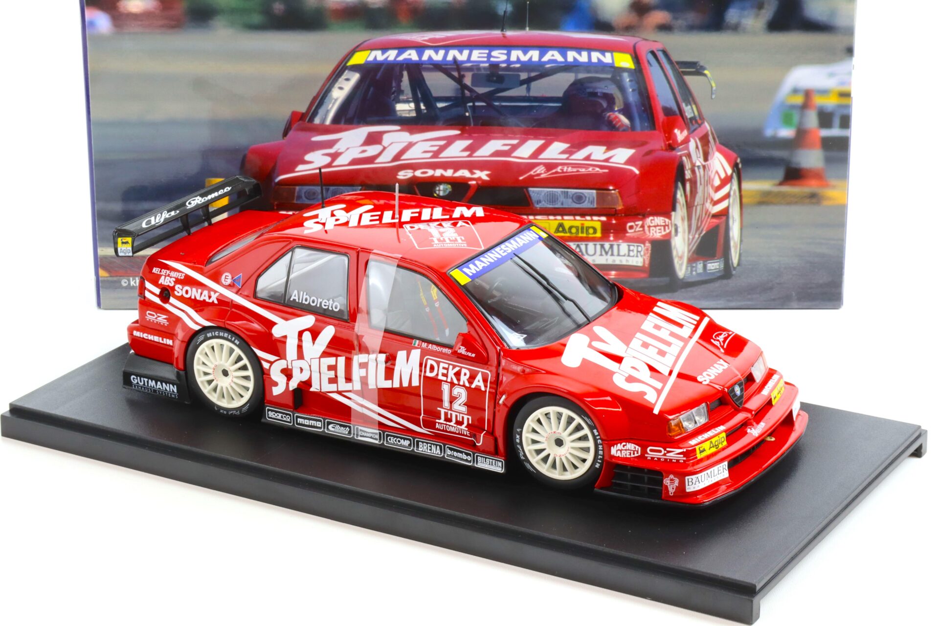1:18 WERK83 Alfa Romeo 155 V6 TI #12 DTM/ITC 1995 Michele Alboreto TV Spielfilm