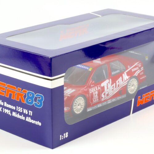 1:18 WERK83 Alfa Romeo 155 V6 TI #12 DTM/ITC 1995 Michele Alboreto TV Spielfilm