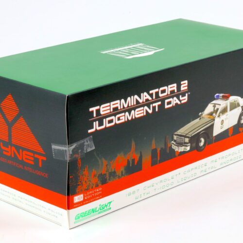 1:18 Greenlight 1987 Chevrolet Caprice Metropolitan Police TERMINATOR with Android - Image 4