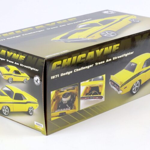 1:18 ACME 1971 Dodge Challenger Trans Am Streetfighter CHICAYNE yellow
