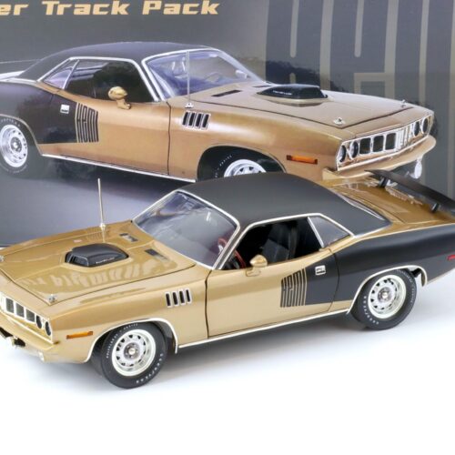 1:18 ACME 1971 Plymouth Hemi Cuda Super Track Pack brown-gold metallic/ black roof