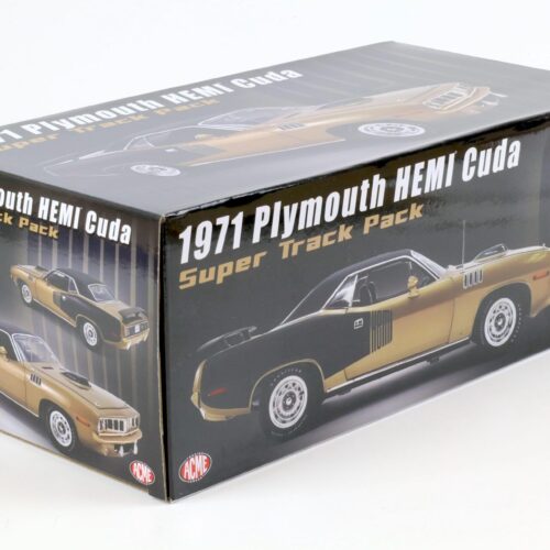 1:18 ACME 1971 Plymouth Hemi Cuda Super Track Pack brown-gold metallic/ black roof