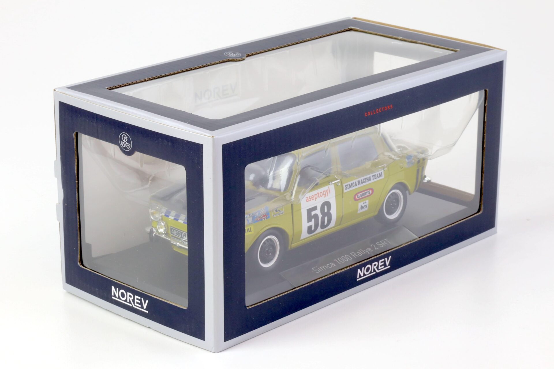 1:18 Norev Simca 1000 Rallye 2 SRT #58 Acide green 1973