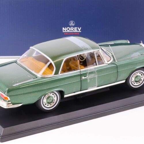 1:18 Norev Mercedes 250 SE Coupe W111 green metallic 1969 - Limited 1000 pcs.