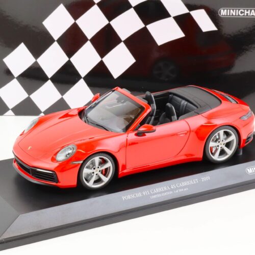 1:18 Minichamps Porsche 911 (992) Carrera 4S Cabriolet 2019 red