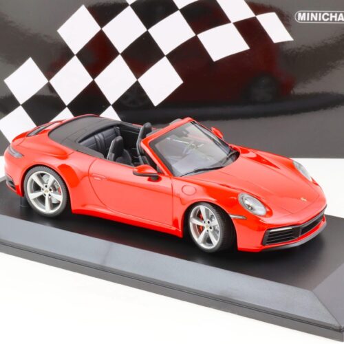 1:18 Minichamps Porsche 911 (992) Carrera 4S Cabriolet 2019 red