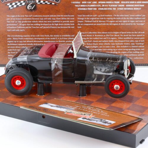 1:18 Highway61 Ford Model A Roadster Hot Rod Origins of Speed black 50161