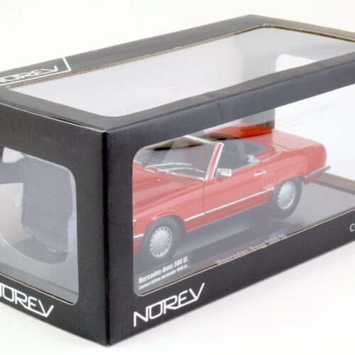 1:18 Norev Mercedes 300 SL R107 Cabriolet 1986 red