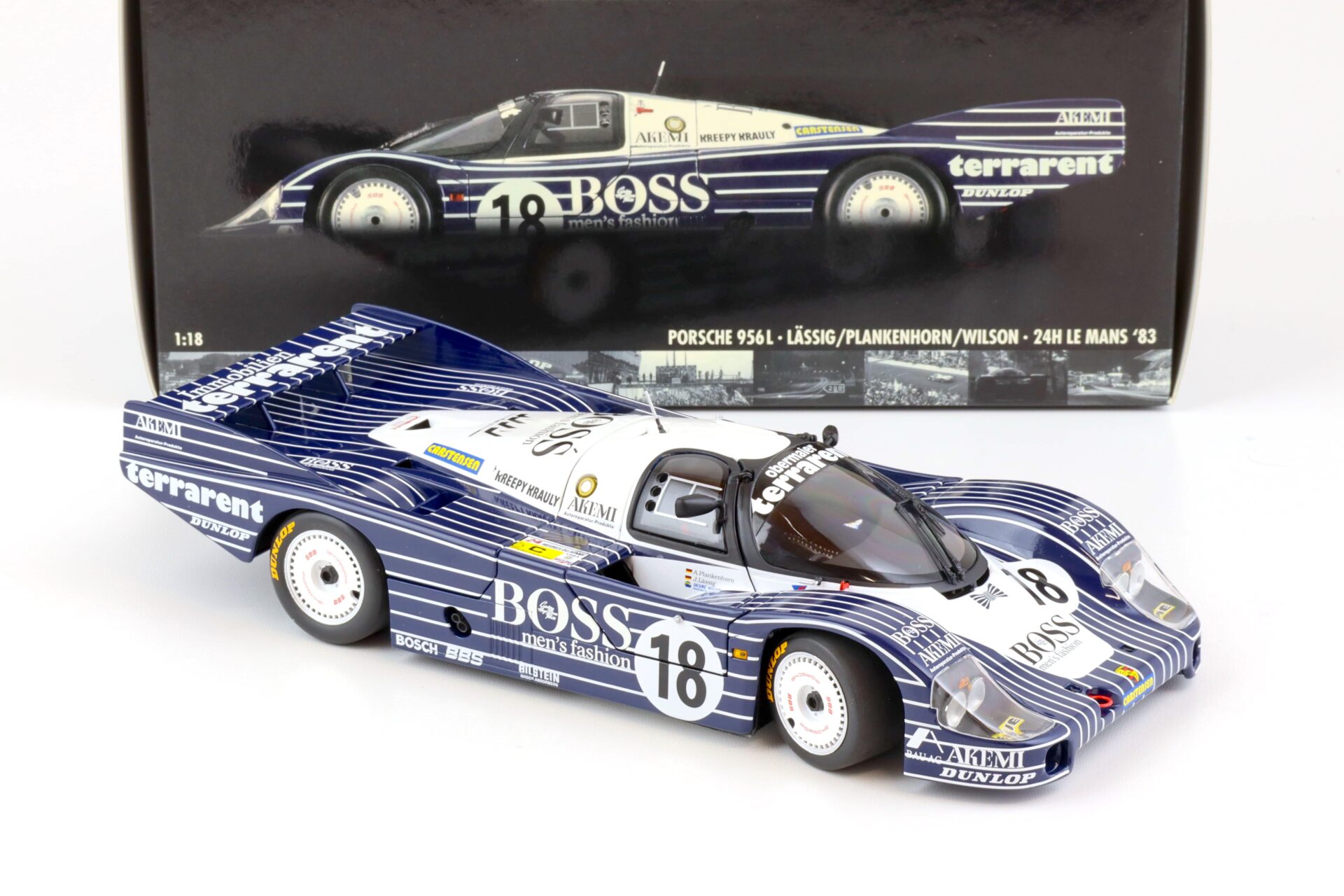 1:18 Minichamps Porsche 956L 24h Le Mans 1983 Lässig/Plankenhorn/Wilson BOSS