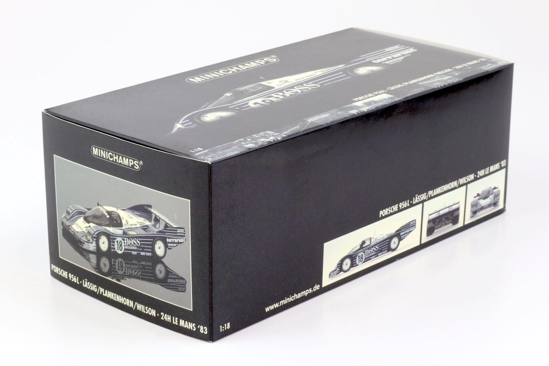 1:18 Minichamps Porsche 956L 24h Le Mans 1983 Lässig/Plankenhorn/Wilson BOSS