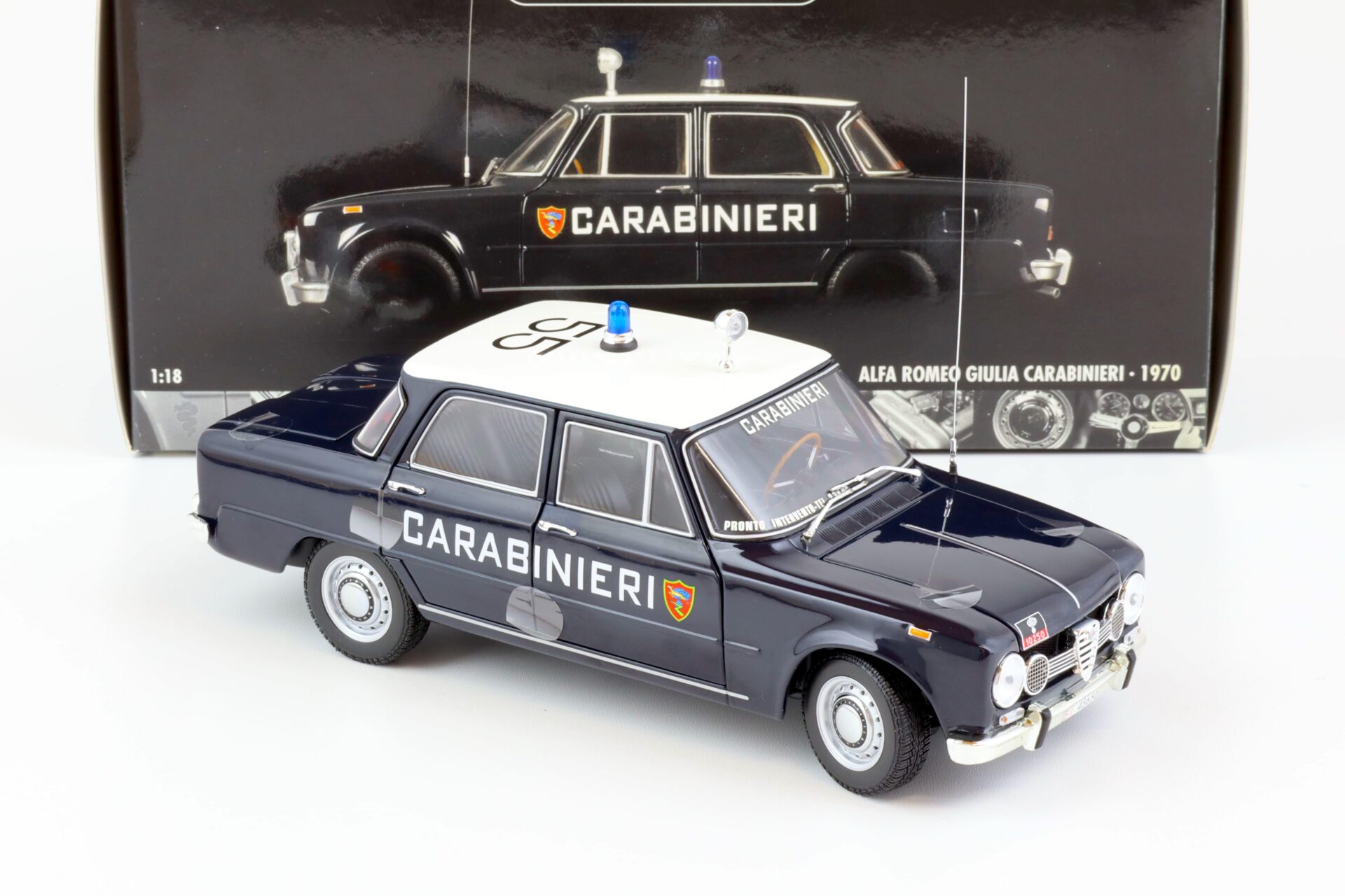1:18 Minichamps Alfa Romeo Giulia CARABINIERI 1970 dark blue #55