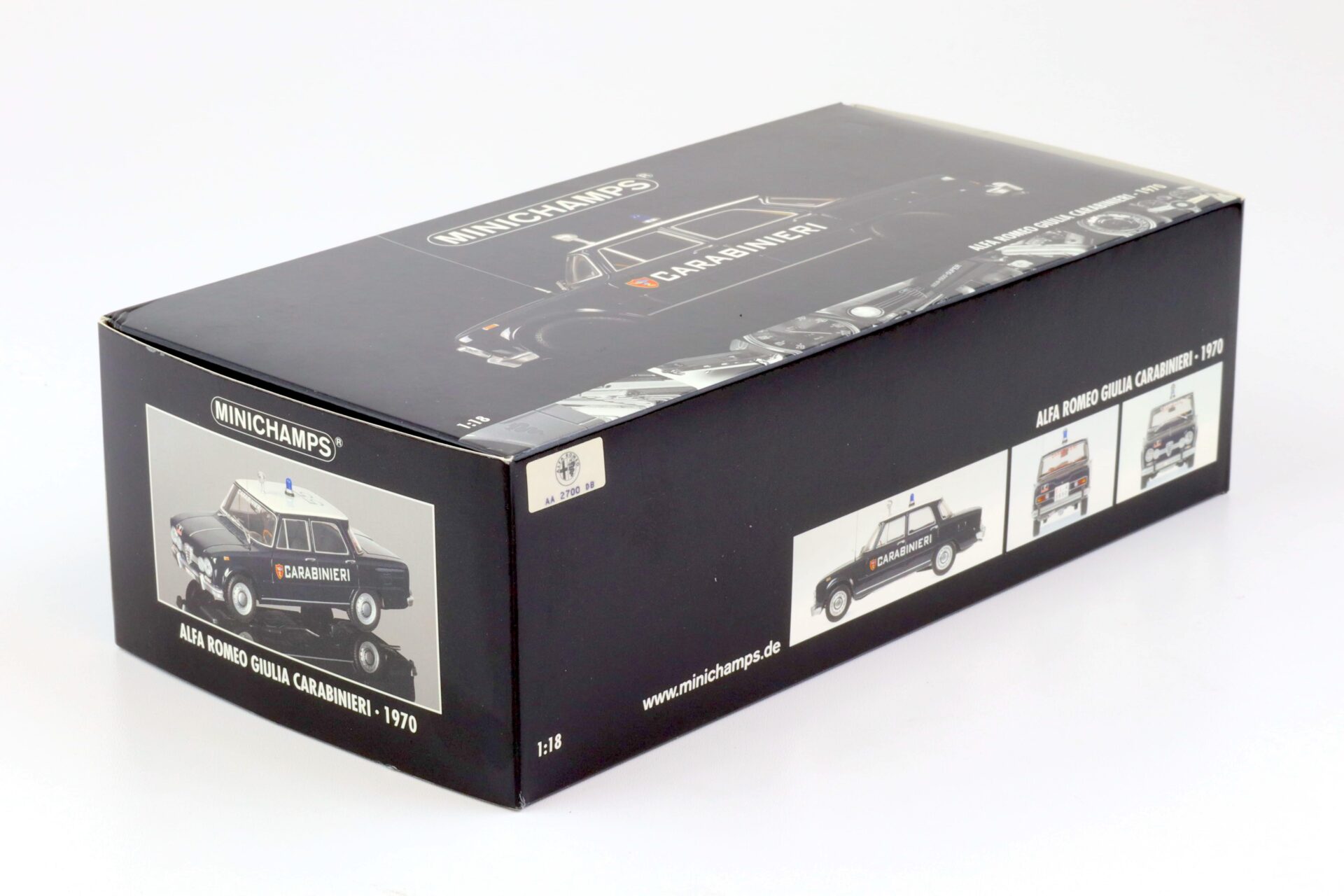 1:18 Minichamps Alfa Romeo Giulia CARABINIERI 1970 dark blue #55