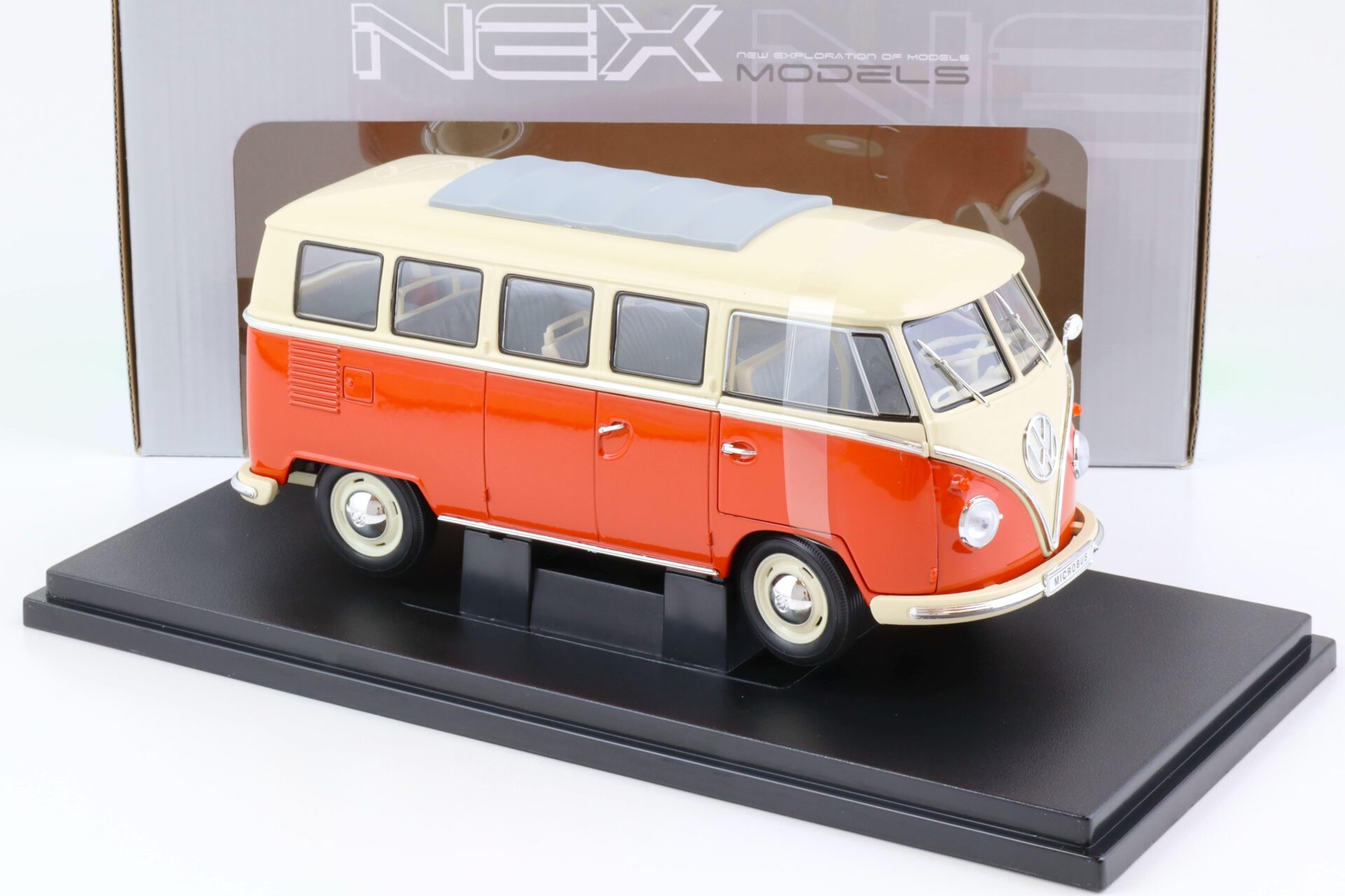 1:18 Welly NEX 1963 Volkswagen VW T1 Bus red/ beige