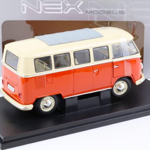1:18 Welly NEX 1963 Volkswagen VW T1 Bus red/ beige