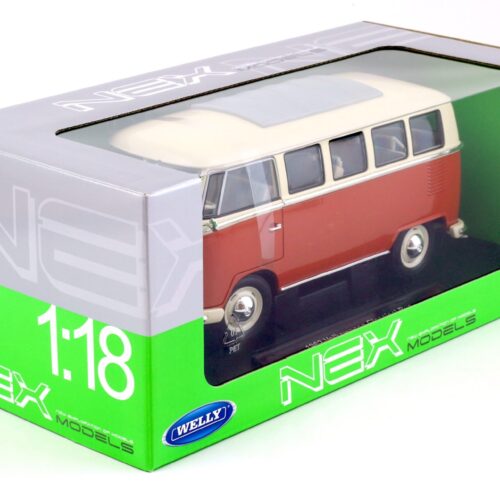 1:18 Welly NEX 1963 Volkswagen VW T1 Bus red/ beige