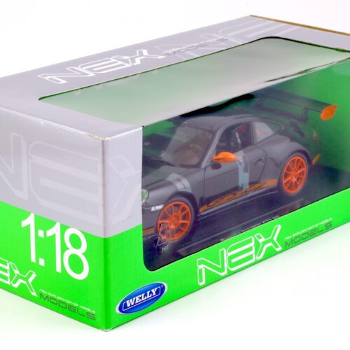 1:18 Welly Porsche 911 (997) GT3 RS black/ orange