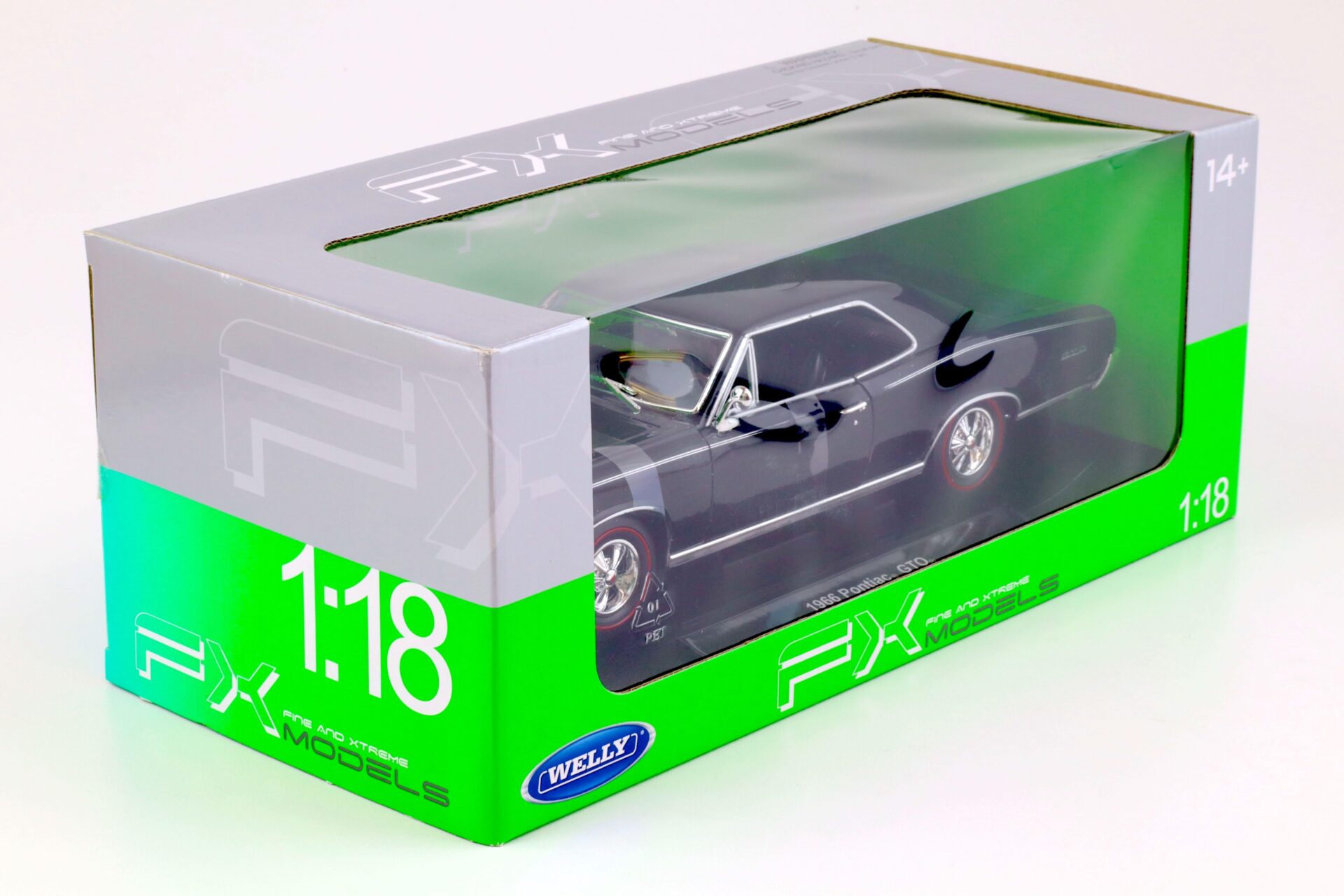 1:18 Welly 1966 Pontiac GTO black