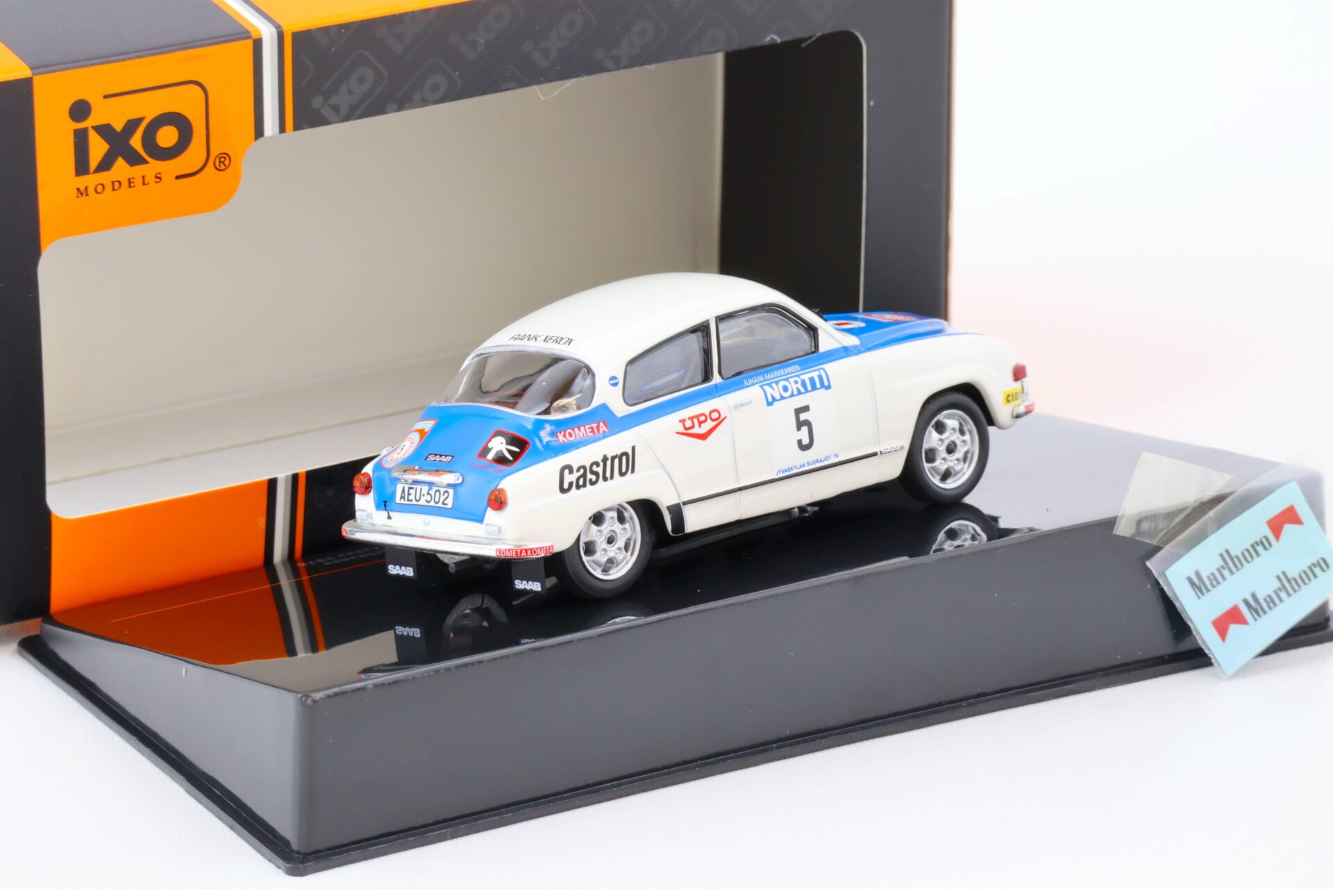 1:43 IXO SAAB 96 V4 Rallye WM 1000 Lakes 1976 Lampinen/ Markkanen #5