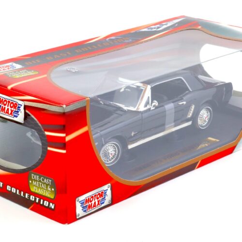 1:18 MOTOR MAX 1964 1/2 Ford Mustang Hardtop black
