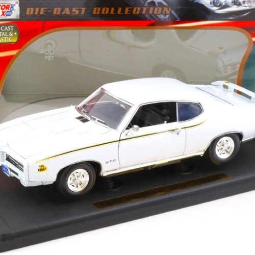 1:18 MOTOR MAX 1969 Pontiac GTO JUDGE Coupe white