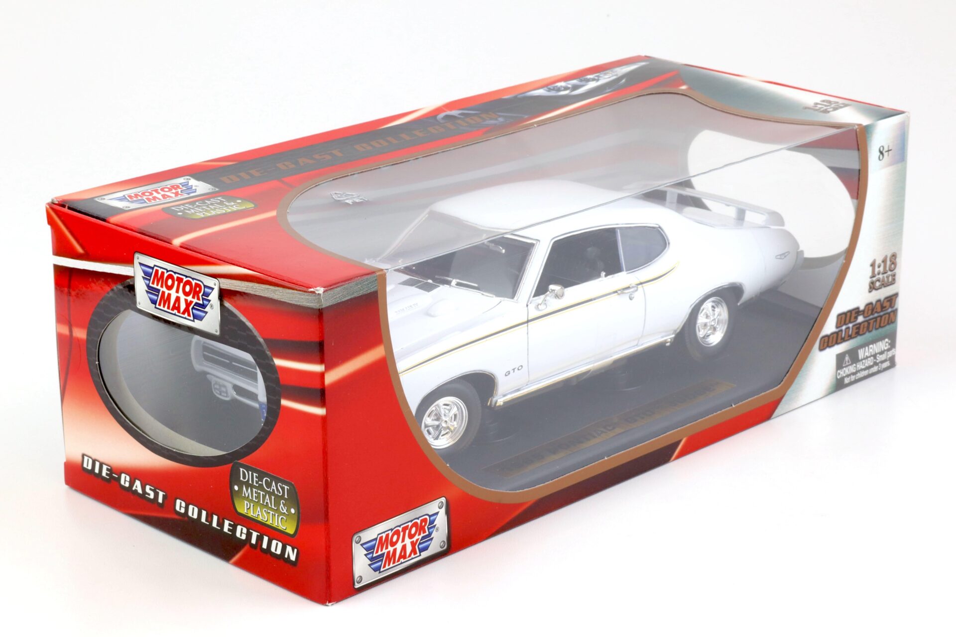 1:18 MOTOR MAX 1969 Pontiac GTO JUDGE Coupe white