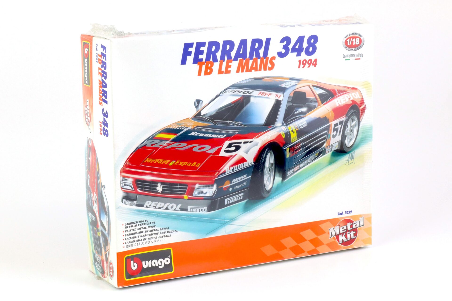 1:18 Bburago Ferrari 348 TB Le Mans 1994 #57 Repsol KIT/ BAUSATZ 7039 SEALED