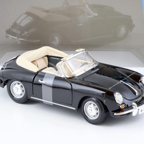 1:18 Bburago Porsche 356B Cabriolet 1961 black