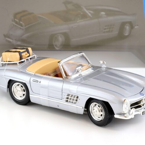 1:18 Bburago Mercedes 300SL Touring Roadster 1957 silver metallic