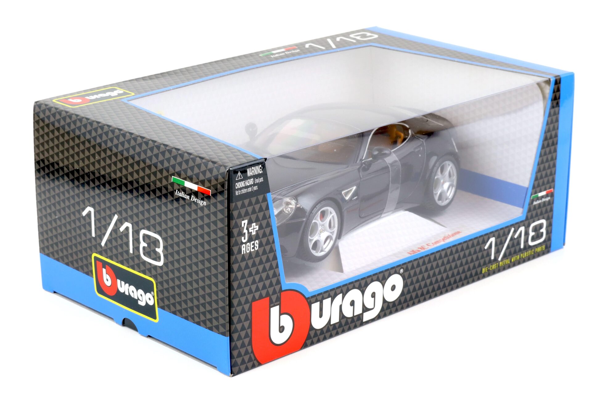 1:18 Bburago Alfa Romeo 8C Competizione black metallic
