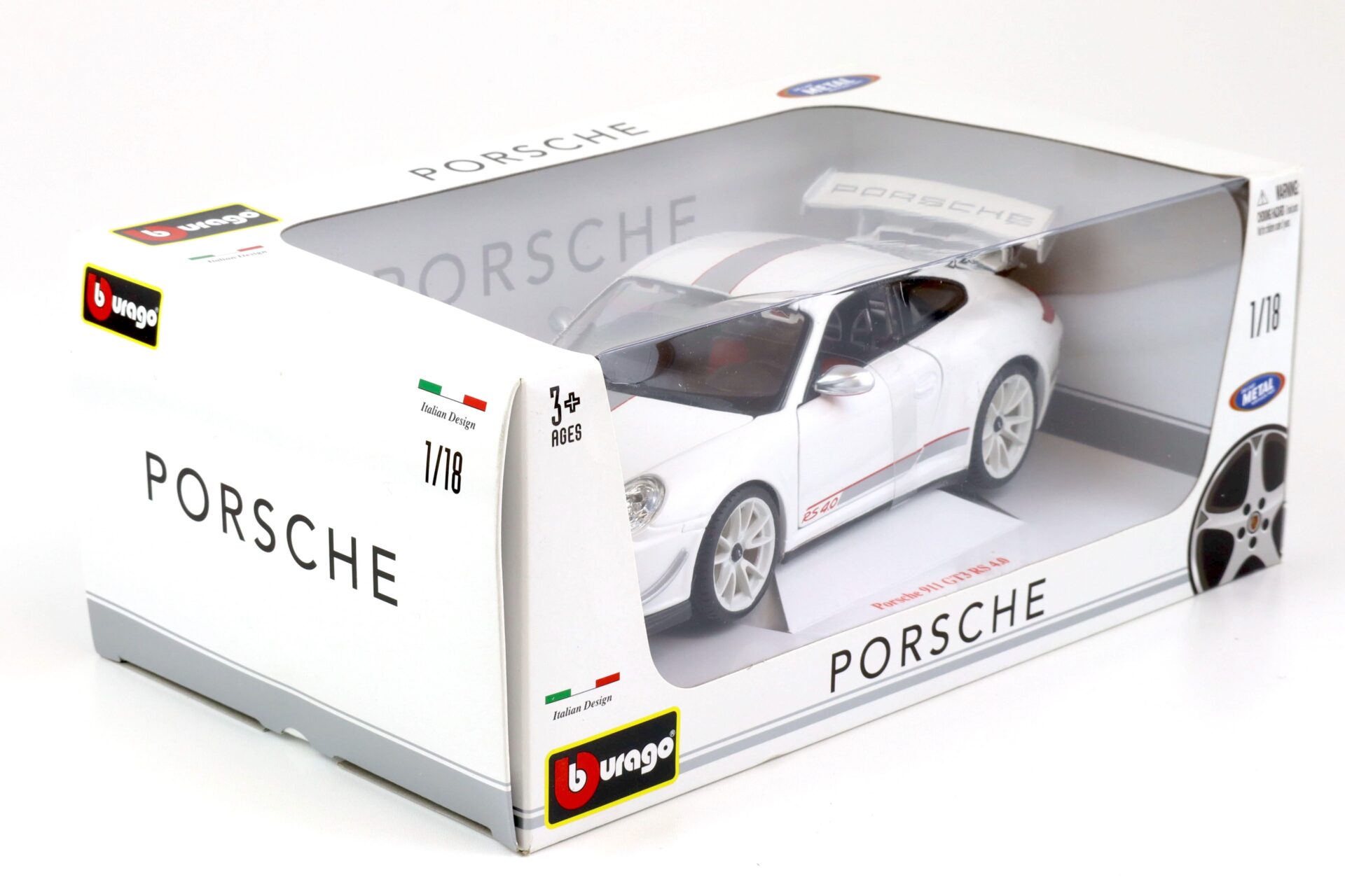 1:18 Bburago Porsche 911 (997) GT3 RS 4.0 Coupe white