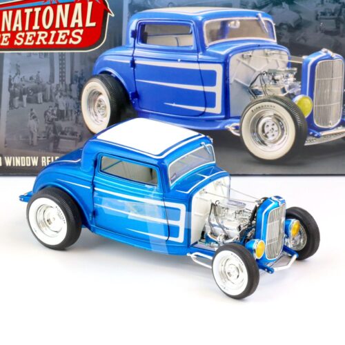 1:18 ACME 1932 Ford 3 Window Hot Rod Grand National Deuce Series No.3 blue/ white