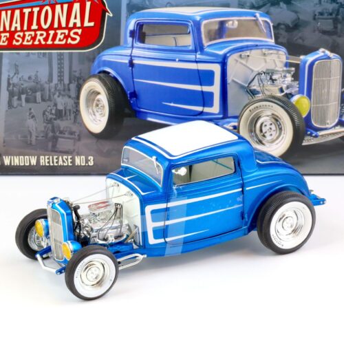 1:18 ACME 1932 Ford 3 Window Hot Rod Grand National Deuce Series No.3 blue/ white