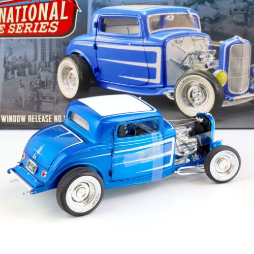 1:18 ACME 1932 Ford 3 Window Hot Rod Grand National Deuce Series No.3 blue/ white