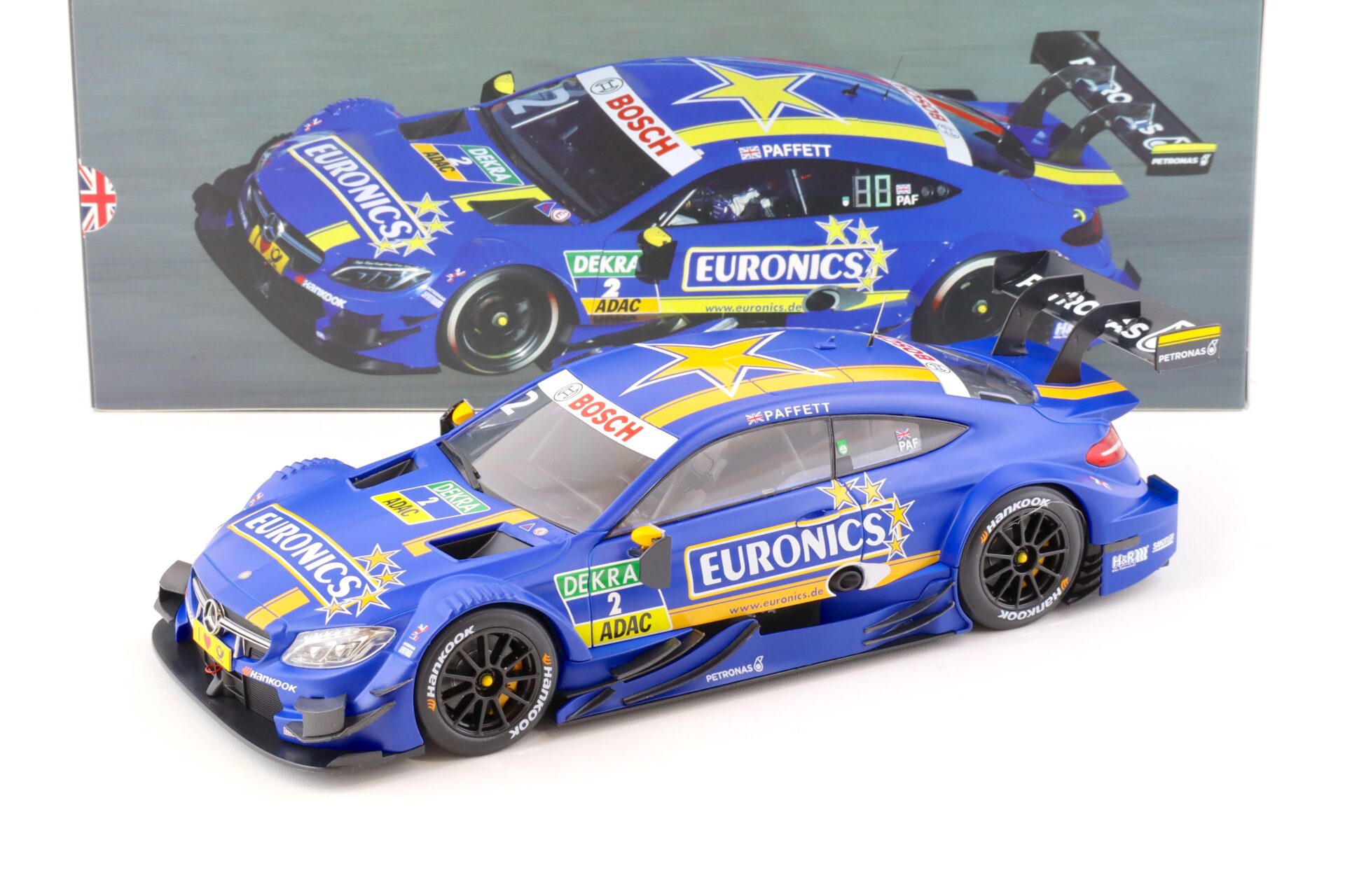 1:18 AutoCult EURONICS Mercedes C63 AMG DTM Gary Paffett 2016 #2 DEALER VERSION
