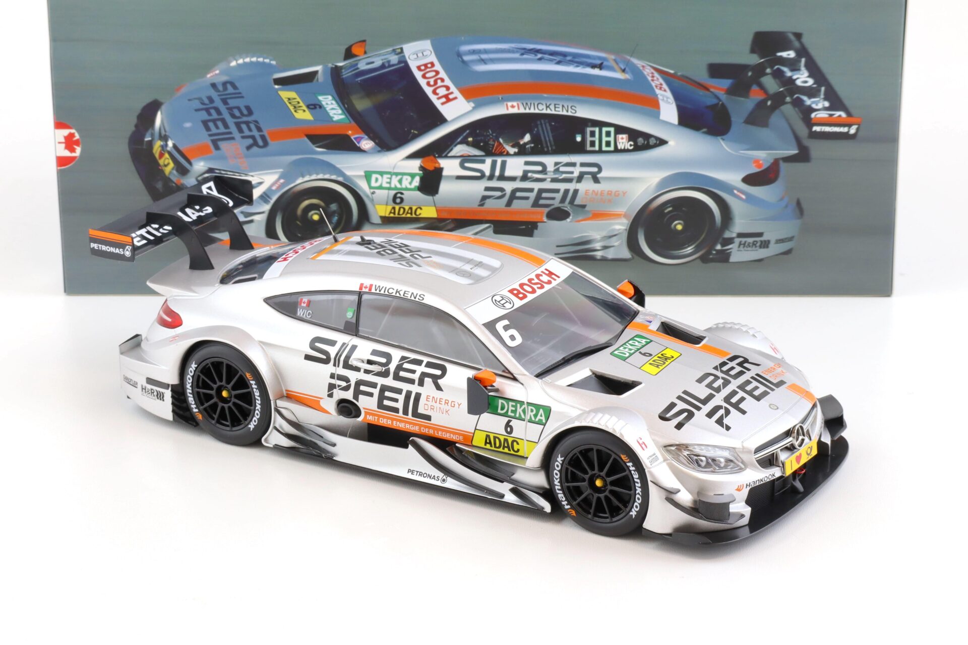 1:18 AutoCult SILBERPFEIL Energy Mercedes C63 AMG DTM Wickens 2016 #6 DEALER VERSION