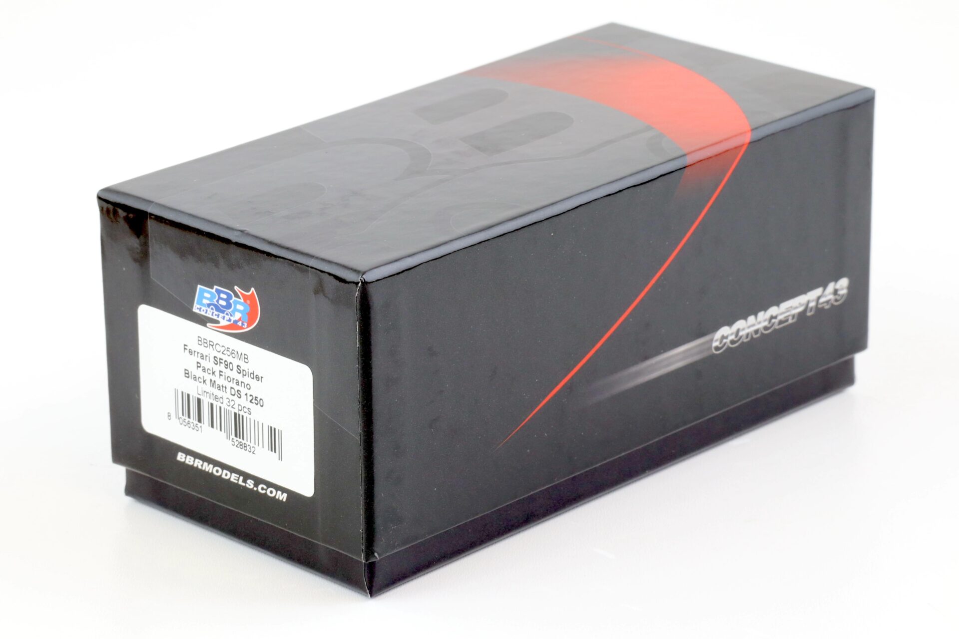 1:43 BBR Ferrari SF90 Spider Pack Fiorano black matt DS 1250 - Limited Edition 32 pcs.