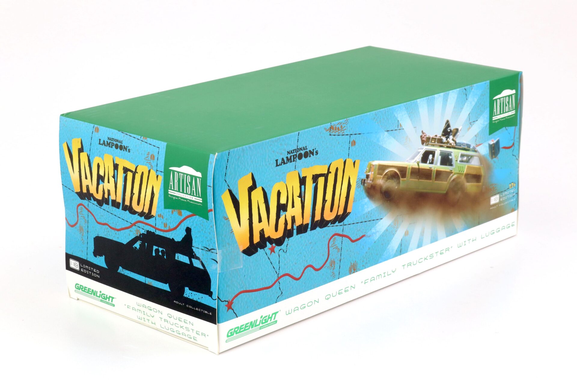 1:18 Greenlight Ford Country Wagon Queen Family Truckster VACATION with luggage