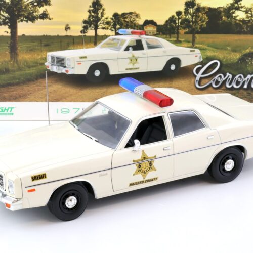 1:18 Greenlight 1975 Dodge Coronet Hazzard Country Sheriff Police