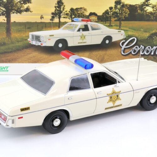 1:18 Greenlight 1975 Dodge Coronet Hazzard Country Sheriff Police