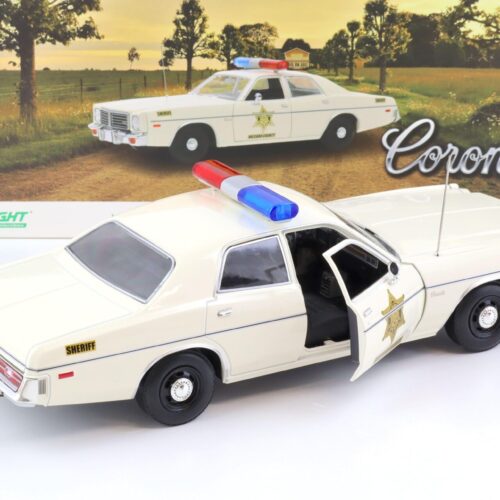 1:18 Greenlight 1975 Dodge Coronet Hazzard Country Sheriff Police