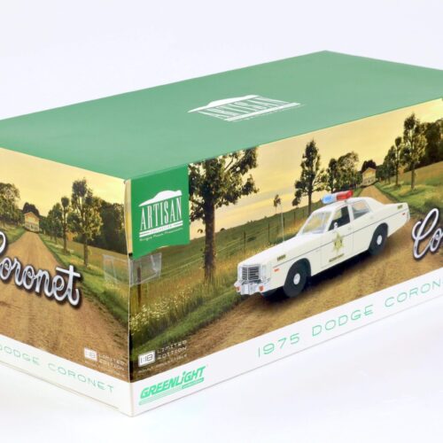 1:18 Greenlight 1975 Dodge Coronet Hazzard Country Sheriff Police